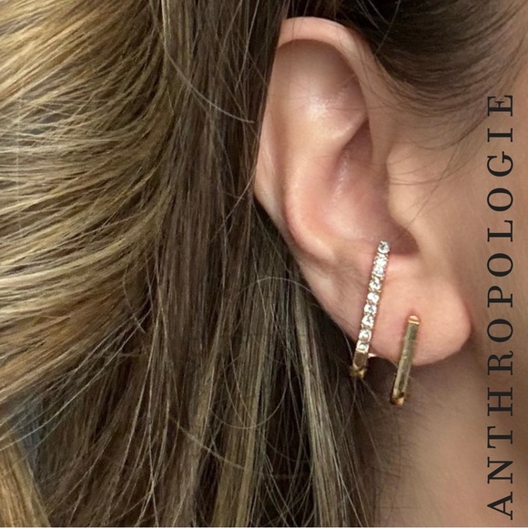 Anthropologie x Uncommon James Illusion Double Hoops - Picture 3 of 5